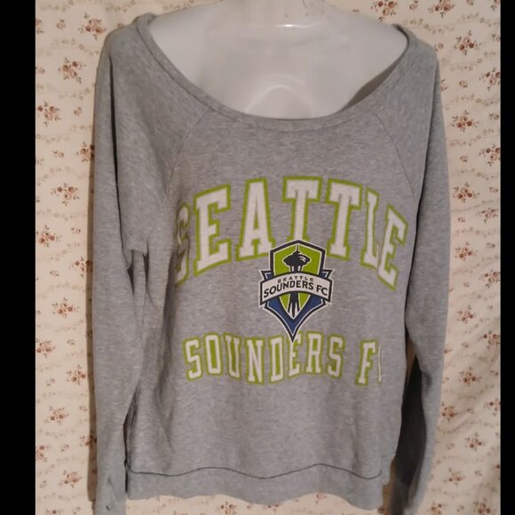 Mitchell & Ness Seattle Sounders FC grey sweatshirt large - Picture 1 of 3
